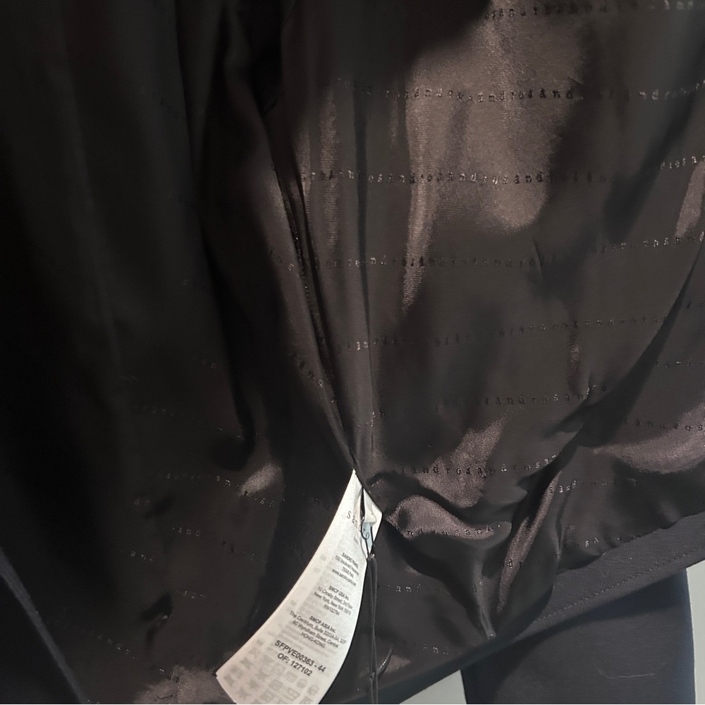 Sandro cropped Military Navy Blazer - Picture 7 of 10